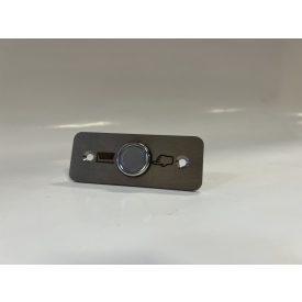   Nyomógomb sülly.  LED-es mikrokapcsolós , 19mm + pajzs NO/NC