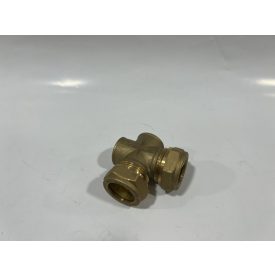 Kereszt idom, 22mm roppantós, 2db G 1/2 bemenettel